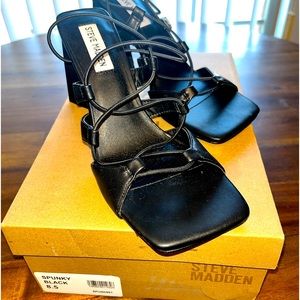 Spunky black Steve Madden heels